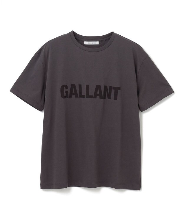 BEIGE， 【好評につき追加生産決定！】SERGE / プリントTシャツ Slate x Black