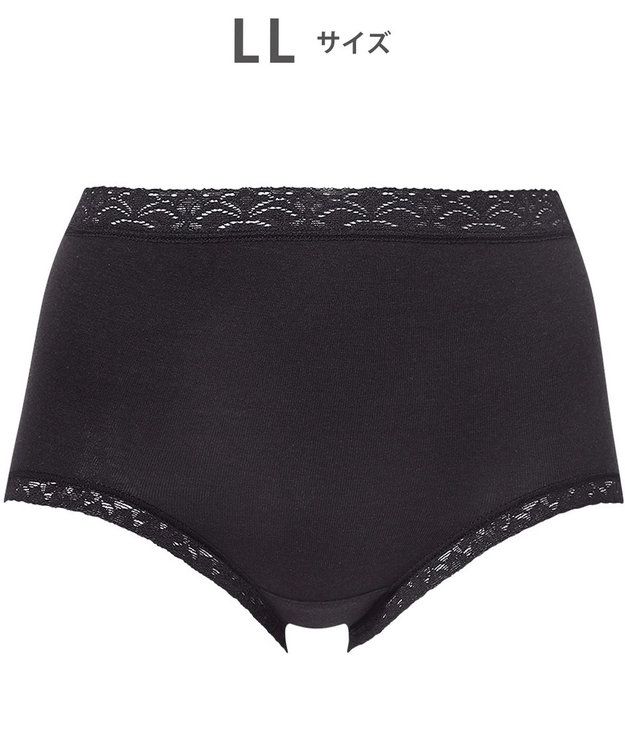 WACOAL 【ディアヒップ】 ショーツ はきこみ丈ふかめ 綿混(身生地) ヒップを包みこむフィット感 やさしいはきごこち PPA112 /ワコール ブラック