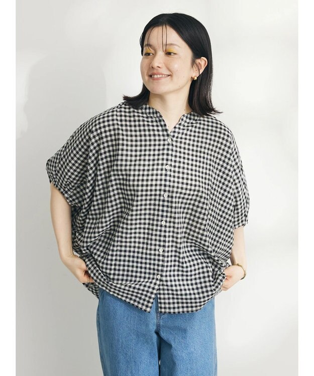 CRAFT STANDARD BOUTIQUE バンザイブラウス Gingham Check