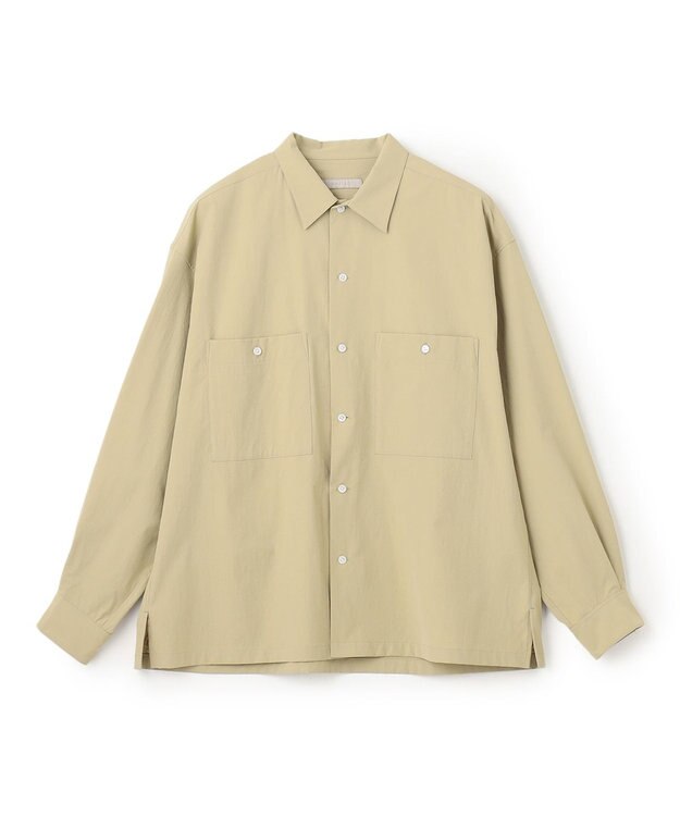 UNFILO MENS 【男女兼用】コンフォート カジュアル ワイドシャツ [24年秋冬商品] ダスティーグリーン