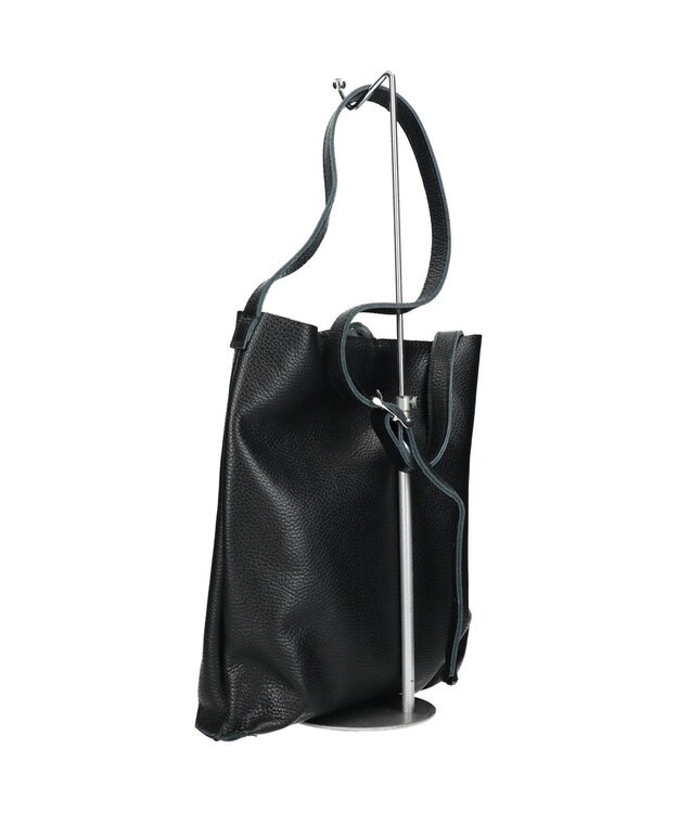 INTER-CHAUSSURES 【ANDREA CARDONE】ミディアムサイズレザートートバッグ ブラックコンビ