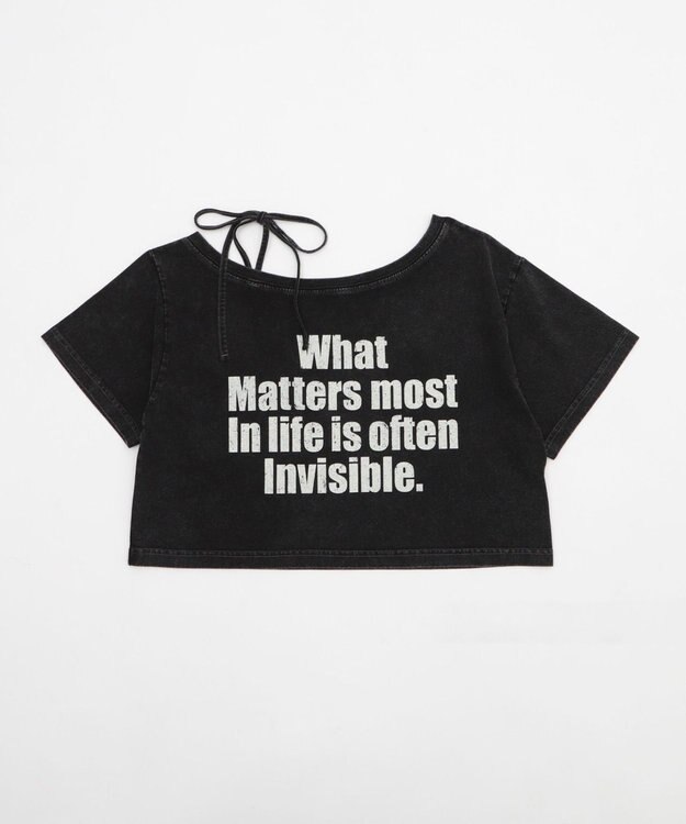 WEGO 2WAYオフショルショートT 柄6