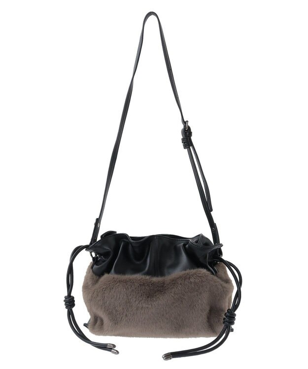 YECCA VECCA 2wayチェーンギャザーバッグ Mix