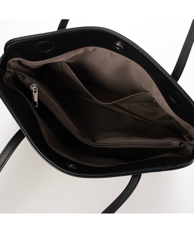 UNBILLION カシュカシュ cachecache / 結びチャーム付き2wayワイドトート ブラック