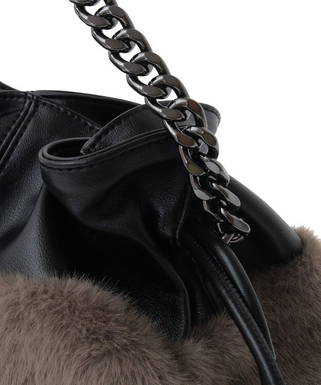 YECCA VECCA 2wayチェーンギャザーバッグ Mix