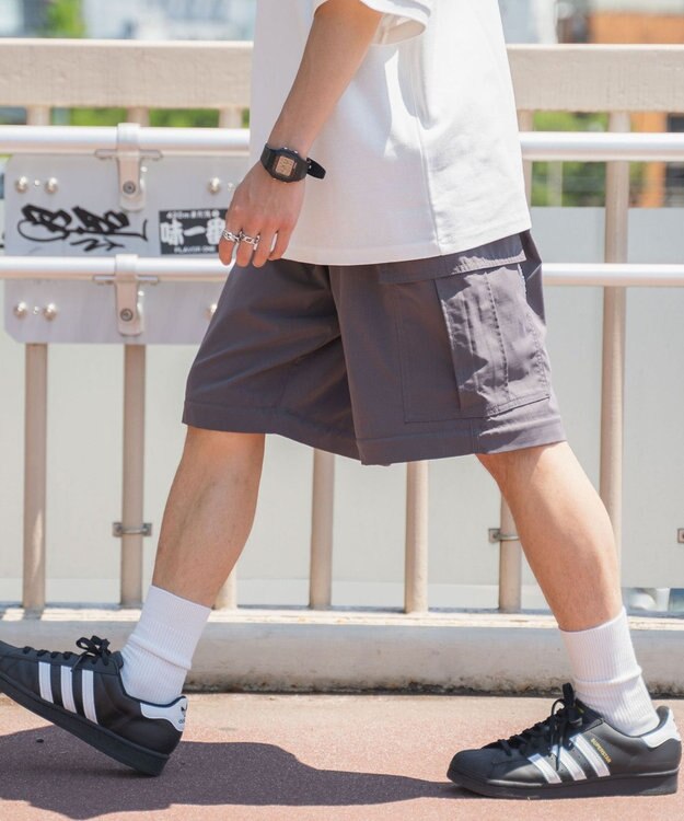 WEGO 2wayリップストップカーゴパンツ グレー