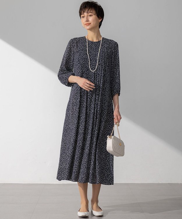 23区 ファスナー キルティング ショルダーバッグ ベージュ系