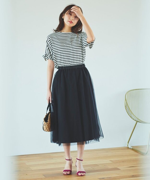 Feroux チュール スカート ブラック系
