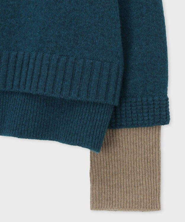 Paul Smith レイヤードディテール ニット ブルーグリーン