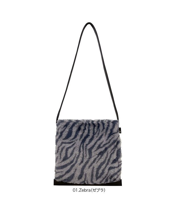 ROOTOTE 2984【ファーショルダー】/ LT.ベビールー.フラットトート.ファー-A 01：ゼブラ