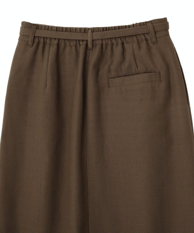 CRAFT STANDARD BOUTIQUE リネンライクラップ風スカート Brown