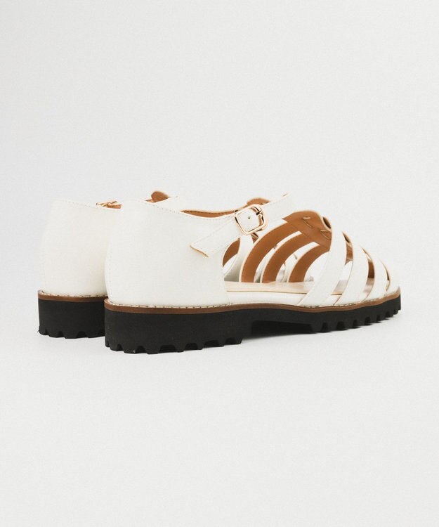 BONTRE 【PRECIEUX JOUET/プレシュウジュエ】軽量タンクソールグルカサンダル/006PJ ホワイト