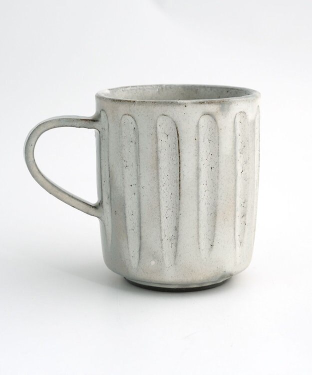 たち吉 【たち吉】粉引彫文マグ〈１個〉美濃焼 キナリ