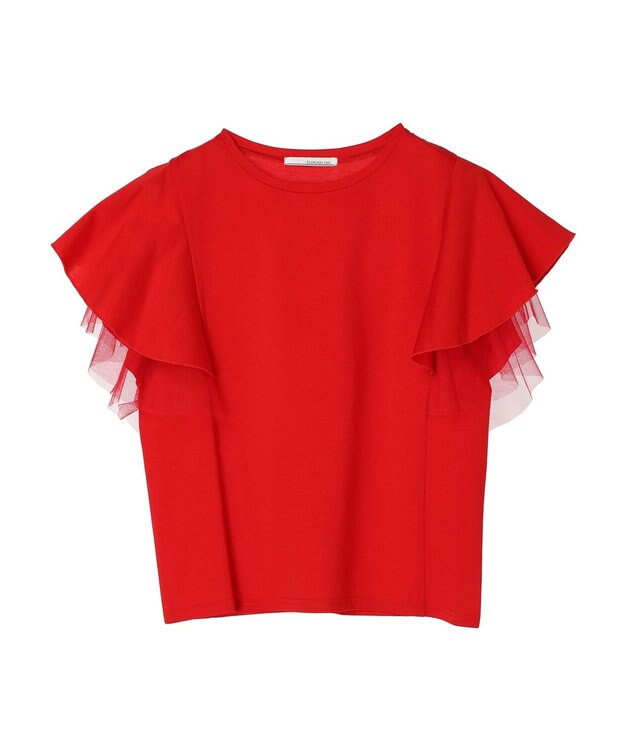 Green Parks ・ＥＬＥＮＣＡＲＥ　ＤＵＥ　フレアスリーブＴシャツ Red