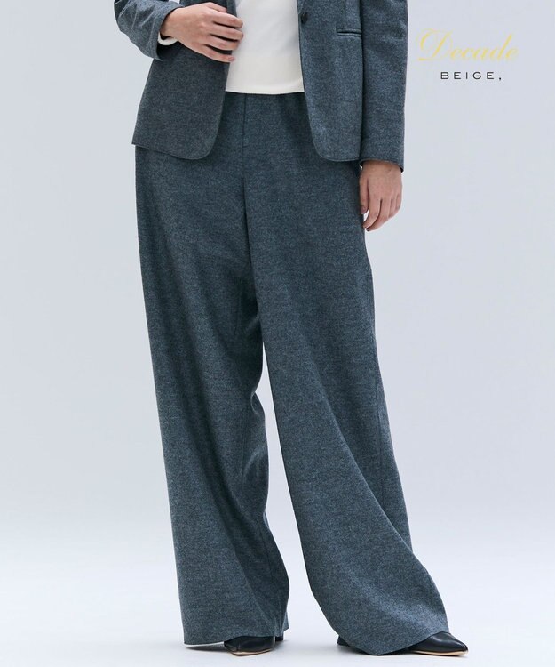 BEIGE， 【セットアップ対応】CORBY / ウールイージーワイドパンツ C.Gray