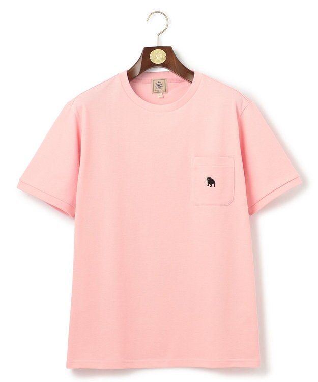 J.PRESS MEN 【WEB・一部店舗限定】カノコバックブル Tシャツ ローズ系