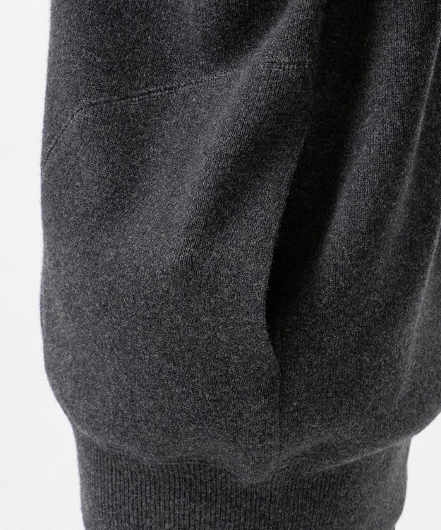 23区 S 【R(アール)】マイクロンメリノウール ニットフーディー チャコールグレー系