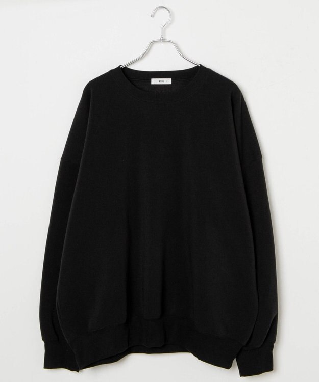 WEGO 【ユニセックス着用/MLXLサイズ展開/新色追加/裏起毛】スウェットプルオーバー ブラック
