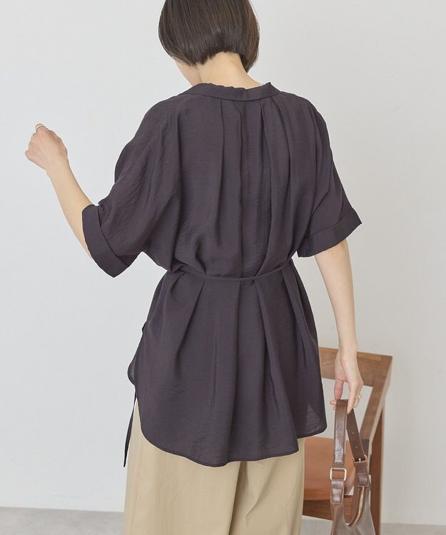 AMERICAN HOLIC 【先行予約】【マルチ機能】ベルト付カイキンシャツ Black