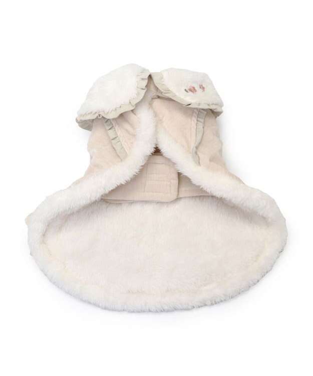 PET PARADISE ペットパラダイス フリルポンチョ 《ホワイト》  中型犬 大型犬 ホワイト