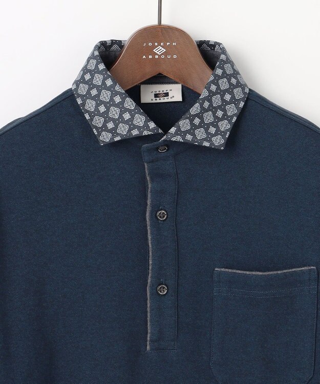 JOSEPH ABBOUD 【軽量・保形・快適な肌触り】ウィンターダディポロ ダルブルー系