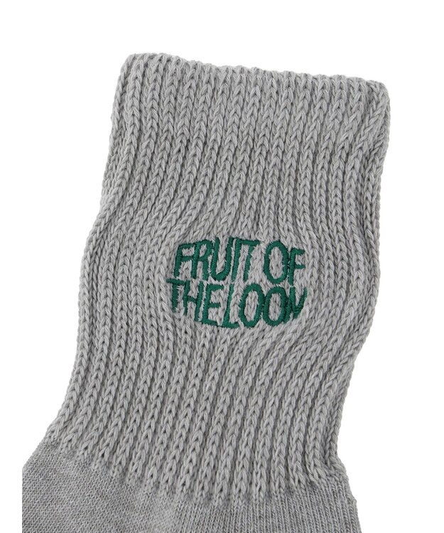 Green Parks ■ＦＲＵＩＴ　ＯＦ　ＴＨＥ　ＬＯＯＭ　３Ｐロゴ刺繍ソックス Mix