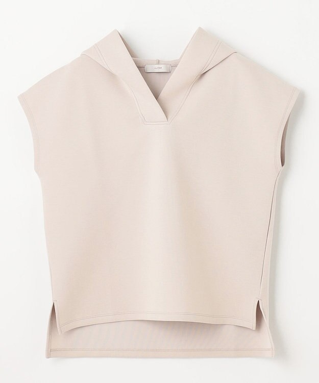 ANY L ダンボールフレンチスリーブ パーカー サンドベージュ