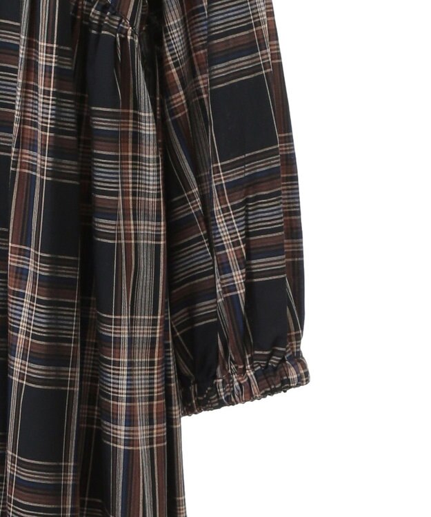 AMERICAN HOLIC エコベロアソートギャザーワンピース Check
