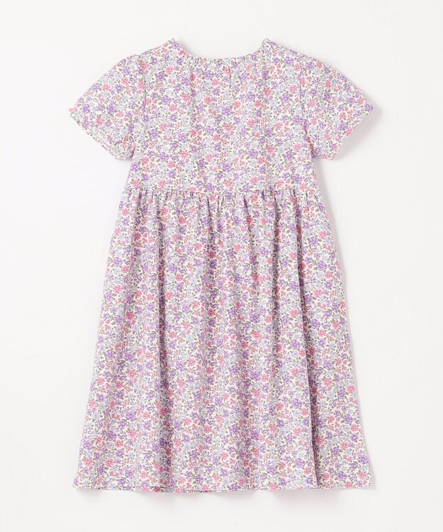 ANY KIDS カットソー サマー ワンピース オフホワイト×花柄