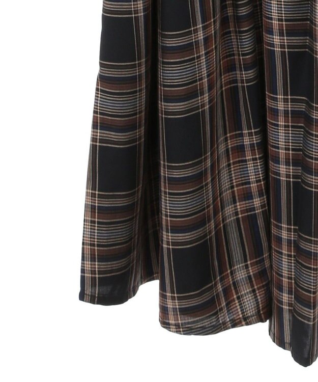 AMERICAN HOLIC エコベロアソートギャザーワンピース Check