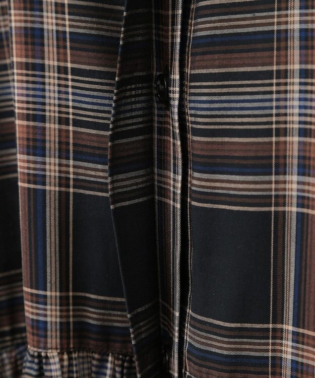 AMERICAN HOLIC エコベロアソートギャザーワンピース Check