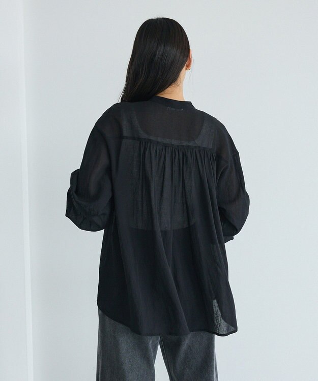 CRAFT STANDARD BOUTIQUE ウ゛ィンテージボイルロングスリーブブラウス Black