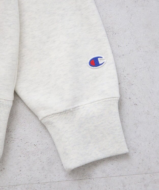 earth music&ecology チャンピオン　ｅｍａｅプリント裏毛プルオーバー Oatmeal