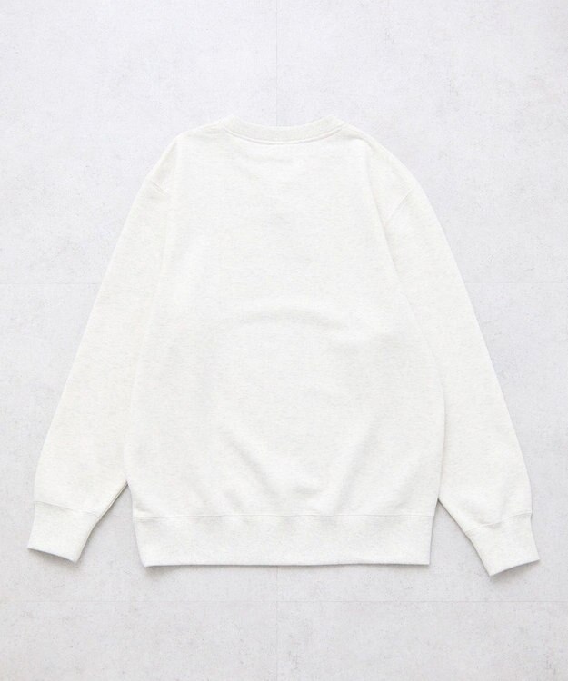 earth music&ecology チャンピオン　ｅｍａｅプリント裏毛プルオーバー Oatmeal