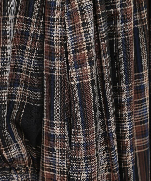 AMERICAN HOLIC エコベロアソートギャザーワンピース Check