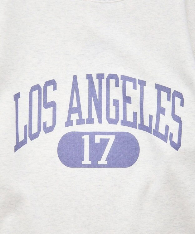 earth music&ecology チャンピオン　ｅｍａｅプリント裏毛プルオーバー Oatmeal