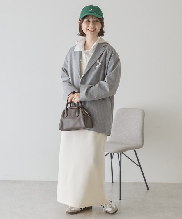 AMERICAN HOLIC オーバーサイズテーラージャケット Stripe Gray