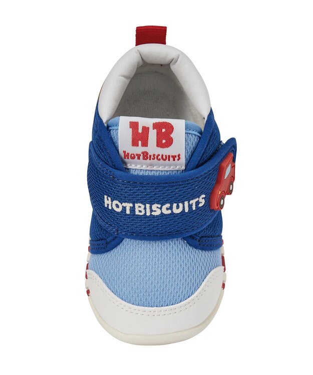MIKI HOUSE HOT BISCUITS 【11.5-13.5cm】モチーフ付き ファーストシューズ ブルー