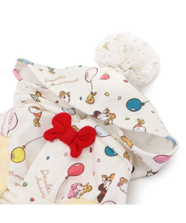 PET PARADISE ディズニー ドナルドダック 90周年 パーカー 《パーティ柄》 小型犬 パーティ柄