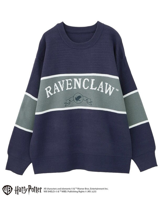 Green Parks ハリー・ポッター／ジャガードラインニット Navy