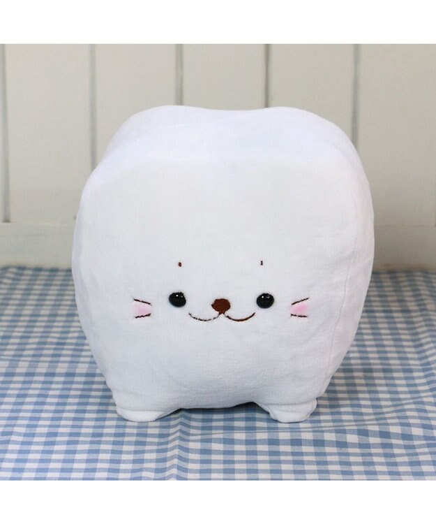 Mother garden しろたん 大きい 白い歯 抱き枕 ぬいぐるみ 白~オフホワイト