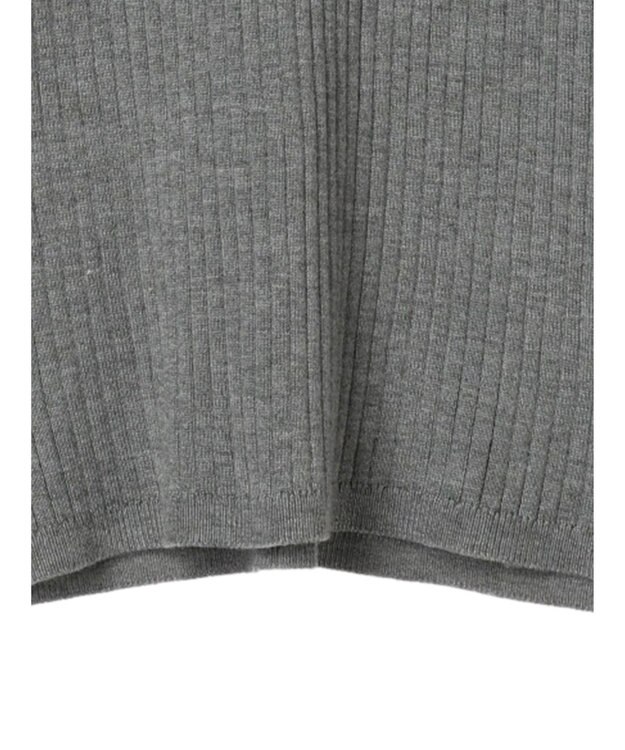 CRAFT STANDARD BOUTIQUE ウォッシャブルリブタートルニットプルオーバー Light Gray