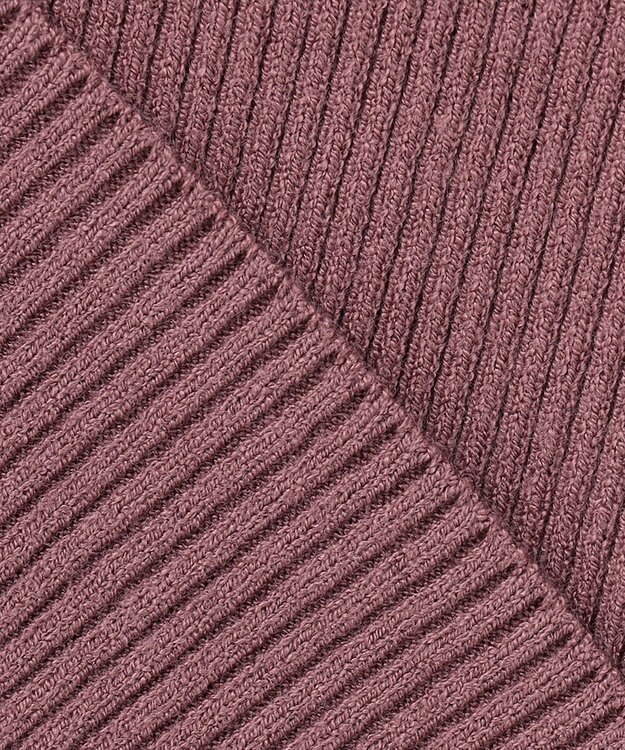 ANY SIS 【洗える】ビックカラーリブ ニット スモーキーピンク