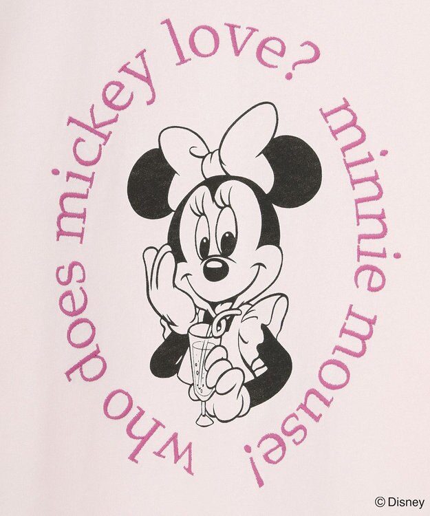 Green Parks ミッキー＆フレンズ／レイヤードプリントロングＴシャツ Light Pink