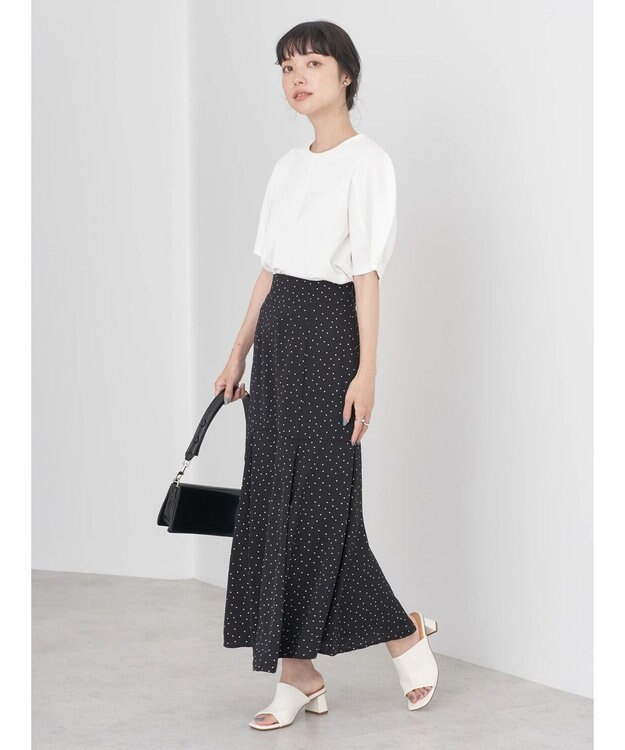 earth music&ecology 切替フレアスカート Dot
