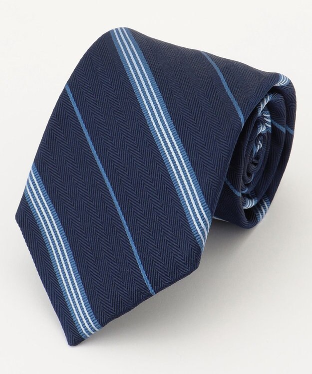 J.PRESS MEN 【STRUCTURE MIX COLLECTION】レジメンタル ネクタイ ネイビー系1