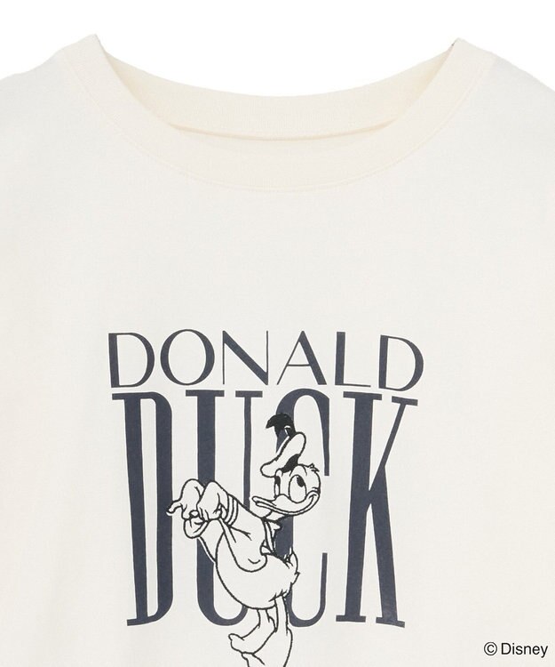 Green Parks ミッキー＆フレンズ／レイヤードプリントロングＴシャツ Ivory