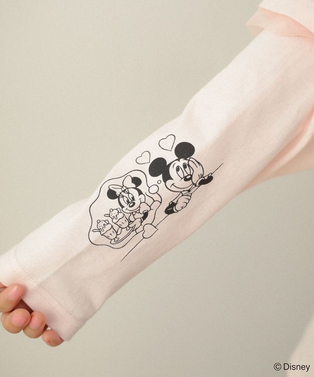 Green Parks ミッキー＆フレンズ／レイヤードプリントロングＴシャツ Light Pink