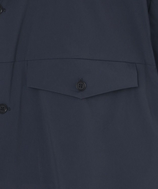 JOSEPH HOMME エアリータフタストレッチ　半袖シャツ ネイビー系