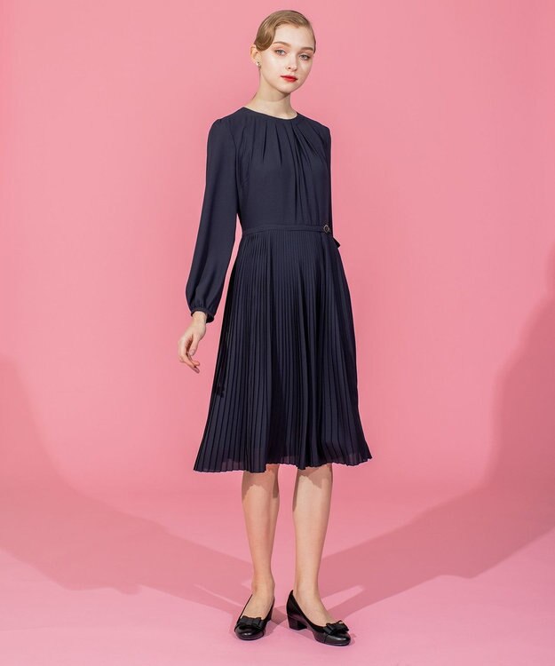 TOCCA 【洗える！】SYMPHONY ドレス ネイビー系